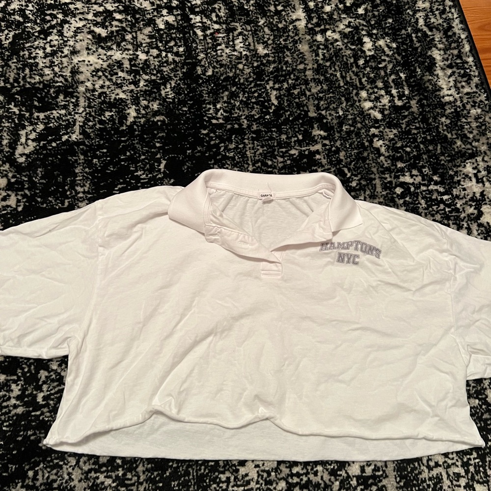 Garage cropped collar tee